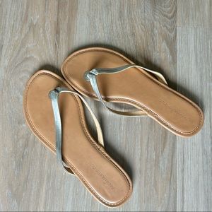 Banana Republic Metallic Silver Sandals